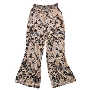 NWT O'Neill Tommie Palmer Geo Print Wide Leg Palazzo Woven Pants